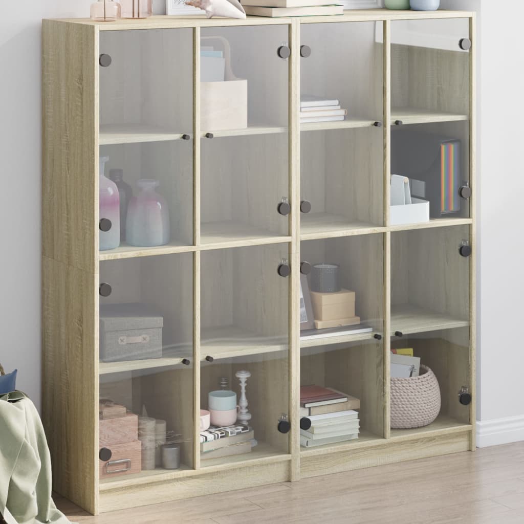 Bücherschrank Sonoma-Eiche 136x37x142cm