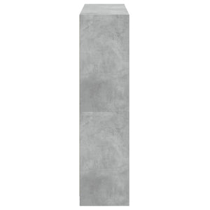 vidaXL Bibliothèque avec portes gris béton 136x37x142 cm bois d'ingénierie