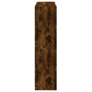 vidaXL Bibliothèque avec portes Chêne fumé 136x37x142 cm Bois d'ingénierie
