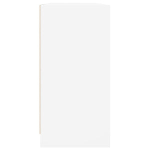 Weißer Bücherschrank mit Türen 204x75 cm