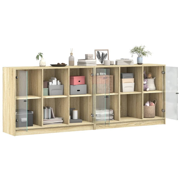 Bücherschrank Sonoma Eiche 204x75 cm