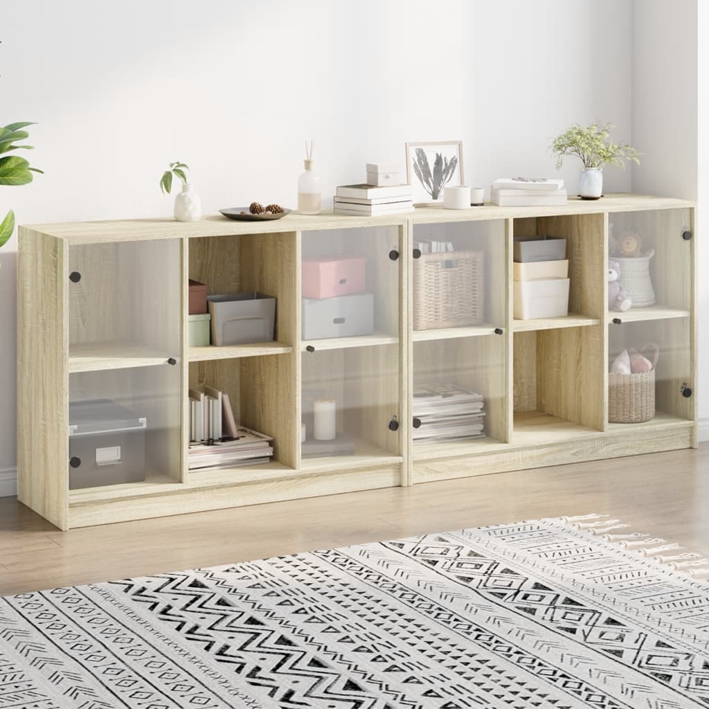 Bücherschrank Sonoma Eiche 204x75 cm