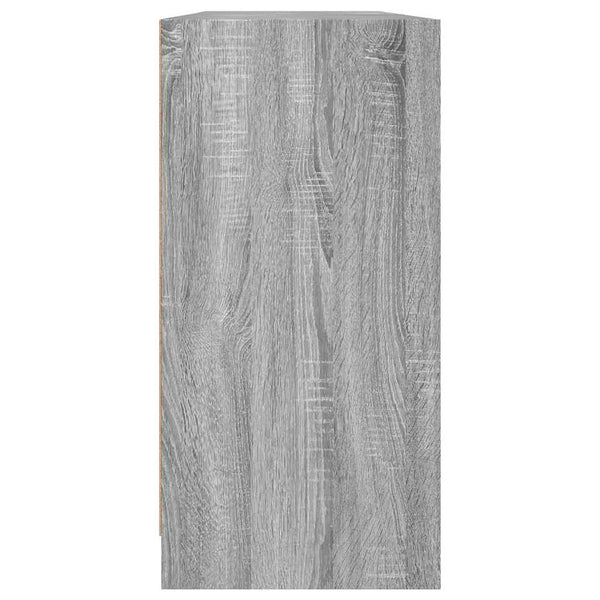 Bücherschrank Grau Sonoma 204x75 cm
