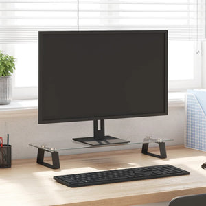 Monitorständer Schwarz 60x20 cm