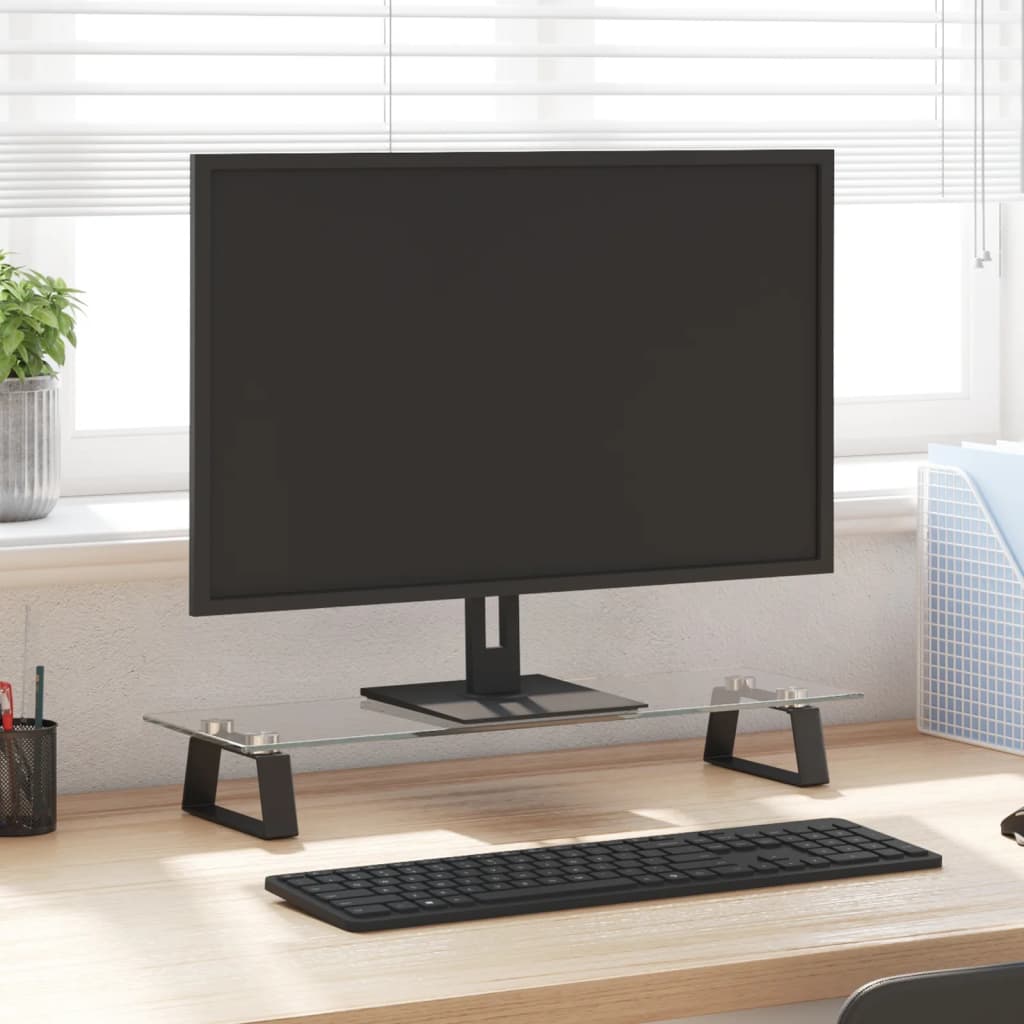 Monitorständer Schwarz 60x20 cm