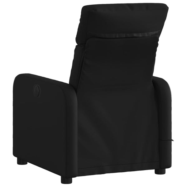vidaXL Fauteuil de massage relaxant similicuir noir