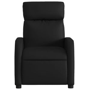 vidaXL Fauteuil de massage relaxant similicuir noir