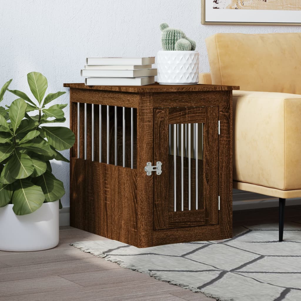 Hundekäfig Möbelstil Braun Eiche 45x62x59cm