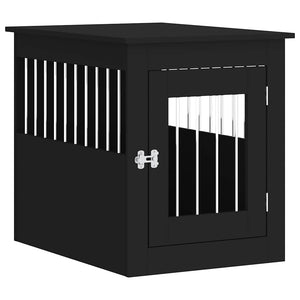 Hundekäfig Möbelstil Schwarz 55x75x65 cm