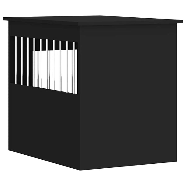 Hundekäfig Möbelstil Schwarz 55x75x65 cm
