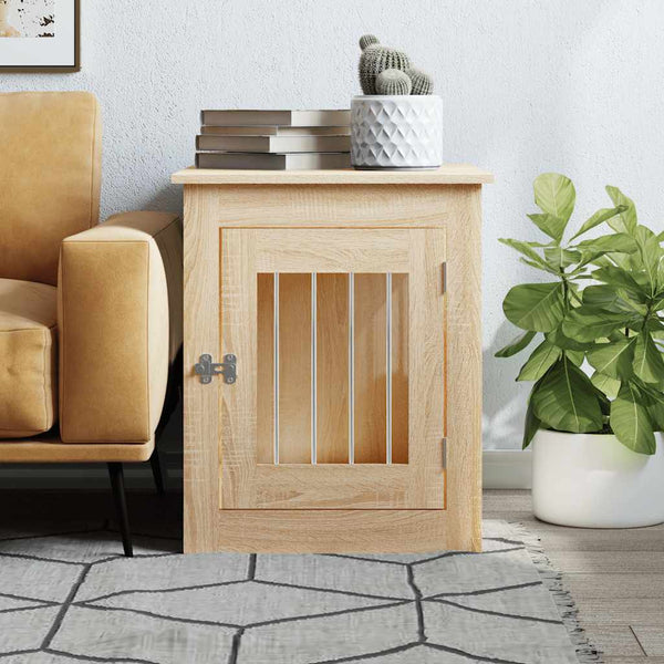 Hundekäfig Möbelstil Sonoma-Eiche 55x75x65cm