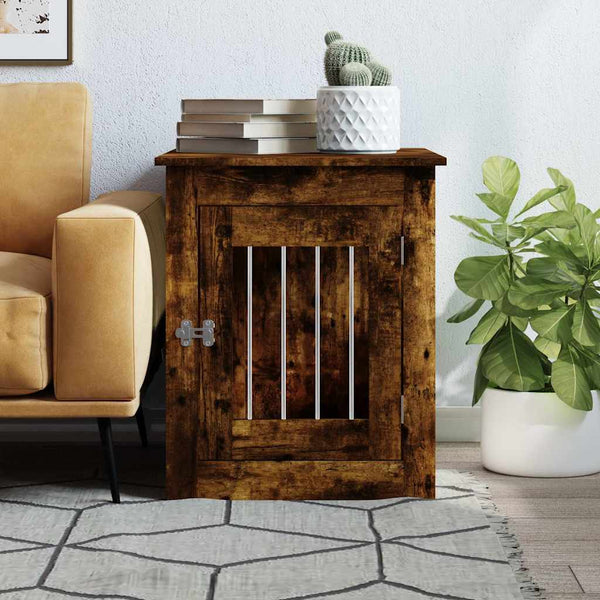 Hundekäfig Möbelstil Räuchereiche 55x75x65cm