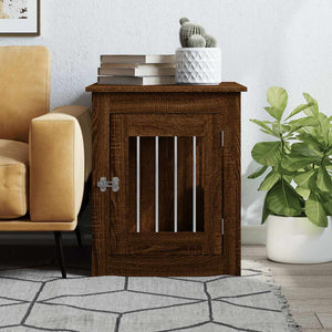Hundekäfig Möbelstil Braun Eiche 55x75x65 cm