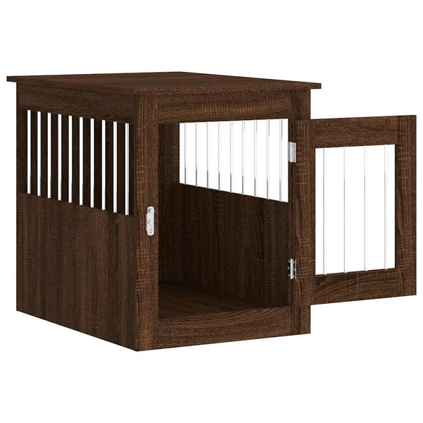 Hundekäfig Möbelstil Braun Eiche 55x75x65 cm