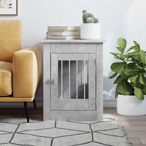 Hundekäfig Möbelstil Betongrau 55x80x68cm