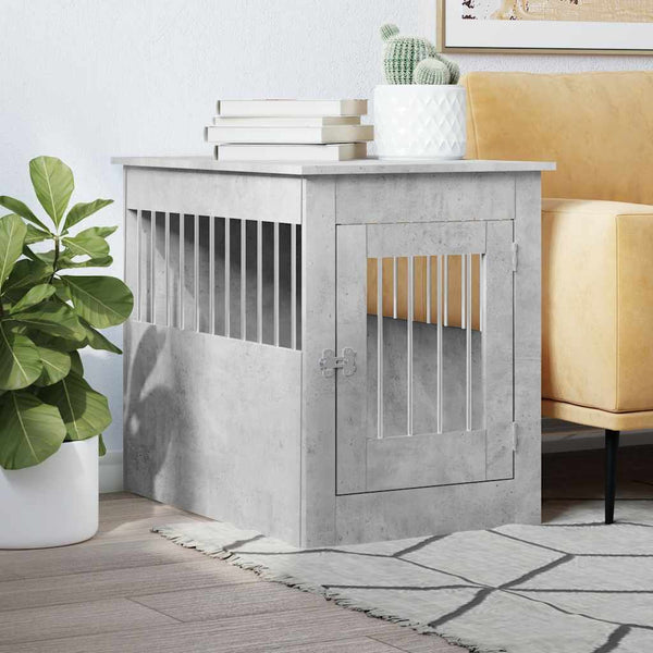 Hundekäfig Möbelstil Betongrau 55x80x68cm