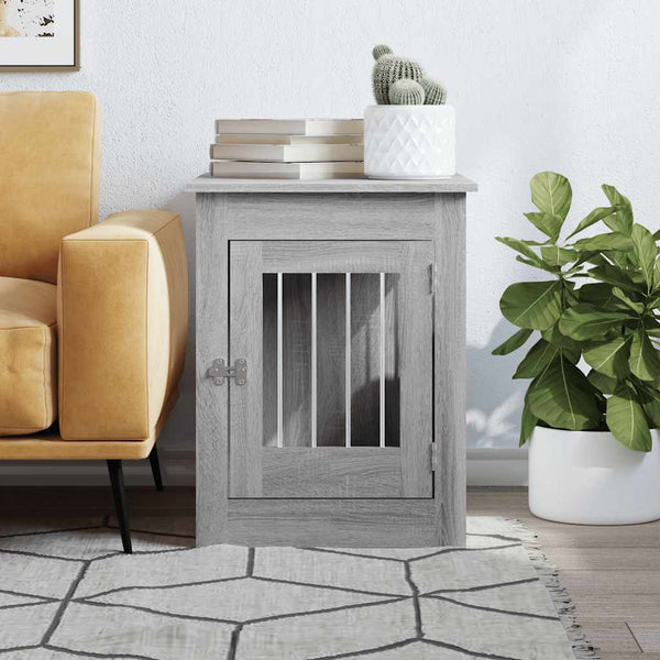 Hundekäfig Möbelstil Grau Sonoma 55x80x68 cm