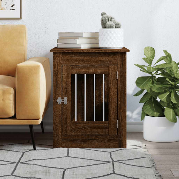 Hundekäfig Möbelstil Braun Eiche 55x80x68cm