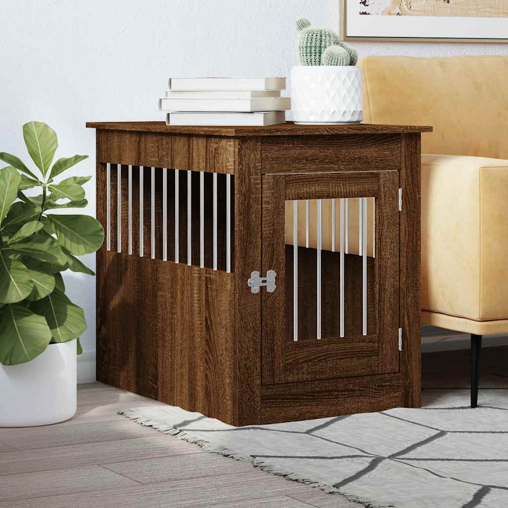 Hundekäfig Möbelstil Braun Eiche 55x80x68cm