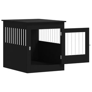 Schwarzer Hundehaus-Möbelkäfig