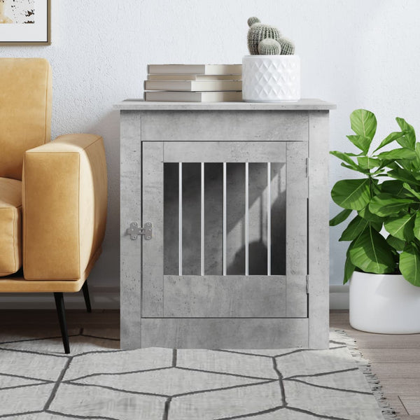 Hundekäfig Möbelstil Betongrau 64,5x80x71cm