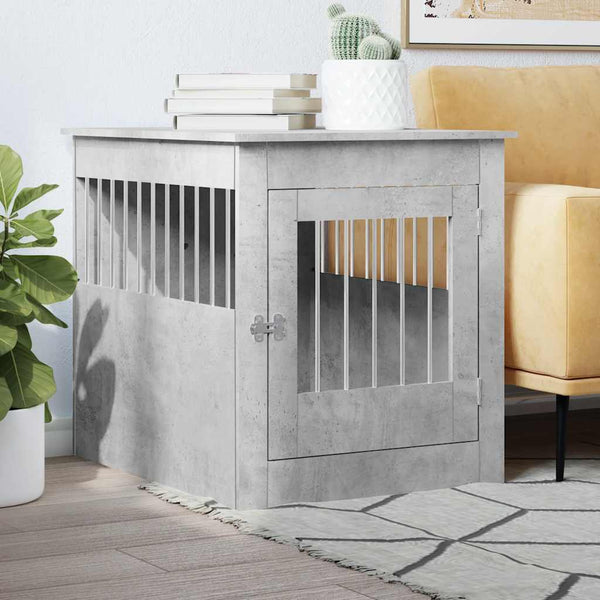 Hundekäfig Möbelstil Betongrau 64,5x80x71cm
