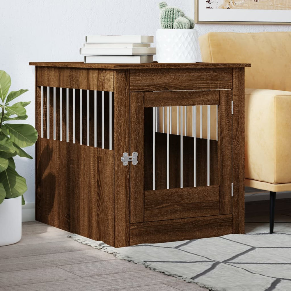 Hundekäfig Möbelstil Braun Eiche 64,5x80x71 cm