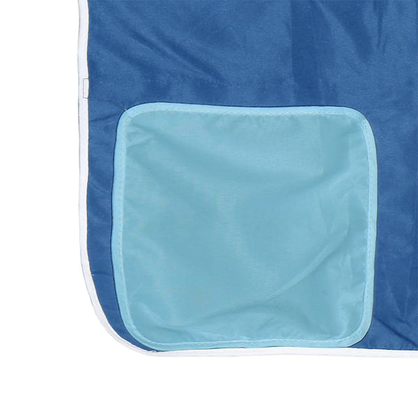 Kinder Hochbett Blau 90x190 cm Kiefer