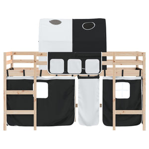 Kinderhochbett mit Tunnel 80x200 cm