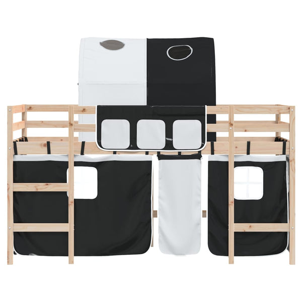 Kinderhochbett mit Tunnel 80x200 cm