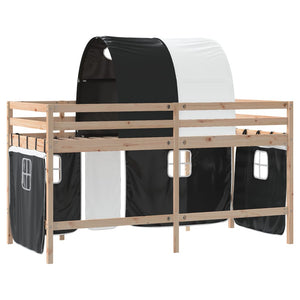 Kinderhochbett mit Tunnel 80x200 cm