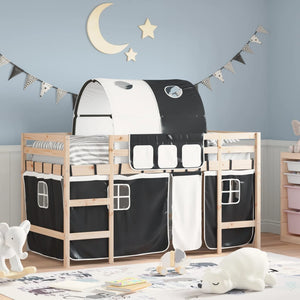 Kinderhochbett mit Tunnel 80x200 cm