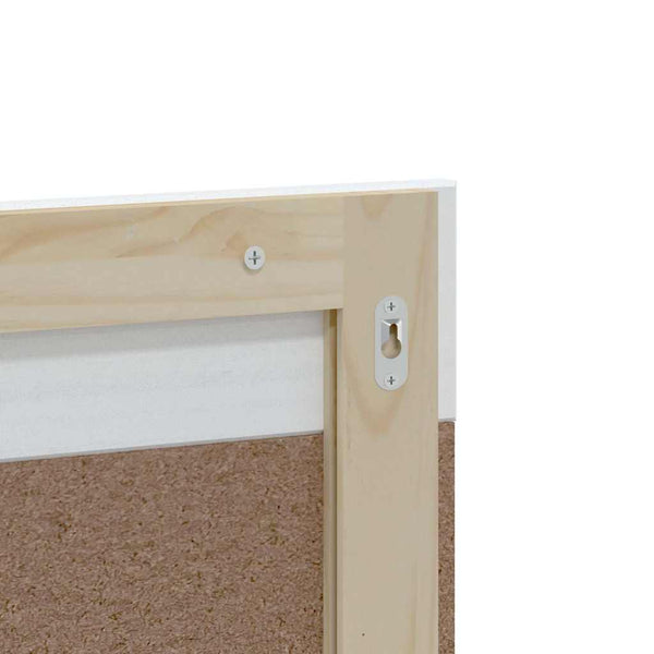 vidaXL 3-Piece Bathroom Furniture Set BERG White Solid Pine Wood