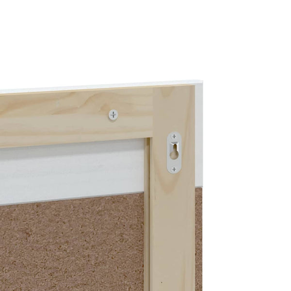 vidaXL Ensemble de meubles de salle de bain 4 pcs BERG Blanc Pin massif