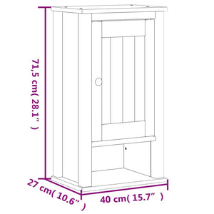 vidaXL Ensemble de meubles de salle de bain 4 pcs BERG Blanc Pin massif