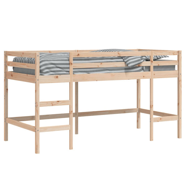 Kinder Hochbett 80x200 cm Kiefer Massivholz
