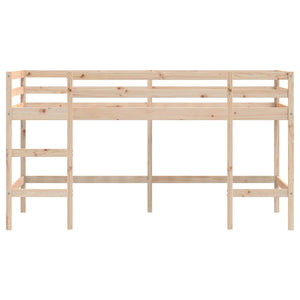 Kinder Hochbett 80x200 cm Kiefer Massivholz