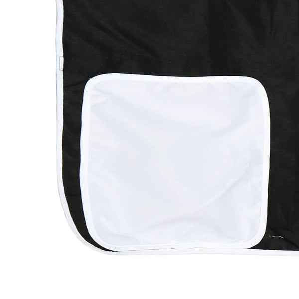 Hochbett Vorhänge Weiß & Schwarz