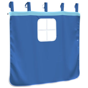Blaue Vorhänge für Hochbett