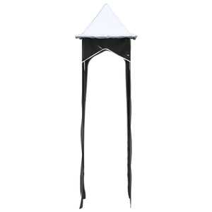 vidaXL Rideaux pour lit mezzanine avec tunnel et tour Blanc et noir