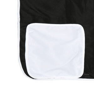 vidaXL Rideaux pour lit mezzanine avec tunnel et tour Blanc et noir