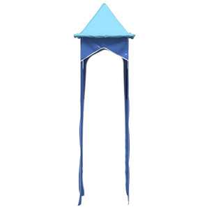 Hochbett Vorhänge mit Tunnel und Turm, Blau