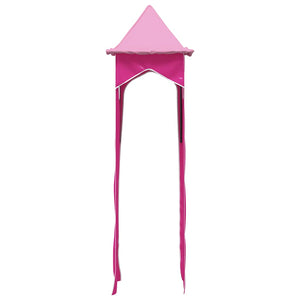Rosa Vorhänge für Hochbett mit Tunnel und Turm