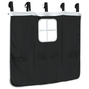 Hochbett Vorhänge mit Turm, Weiß & Schwarz