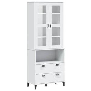 vidaXL VIKEN Highboard White 80x40x200 cm Solid Pine