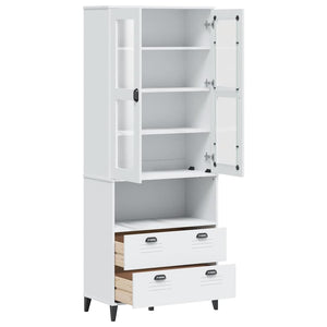 vidaXL VIKEN Highboard White 80x40x200 cm Solid Pine