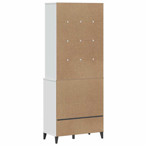 vidaXL VIKEN Highboard White 80x40x200 cm Solid Pine
