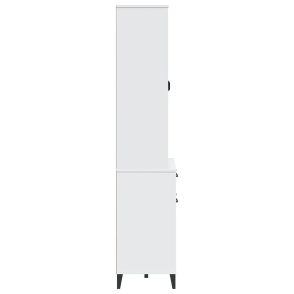 vidaXL Highboard VIKEN White 80x40x190 cm Solid Pine Wood