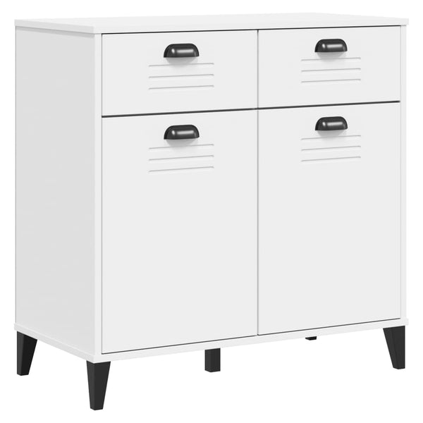 vidaXL Highboard VIKEN White 80x40x190 cm Solid Pine Wood