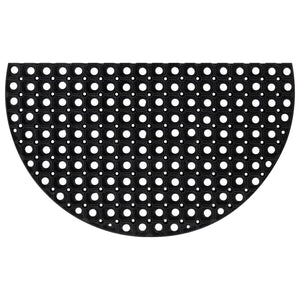 Fußmatte Halbrund 45x75 cm Gummi